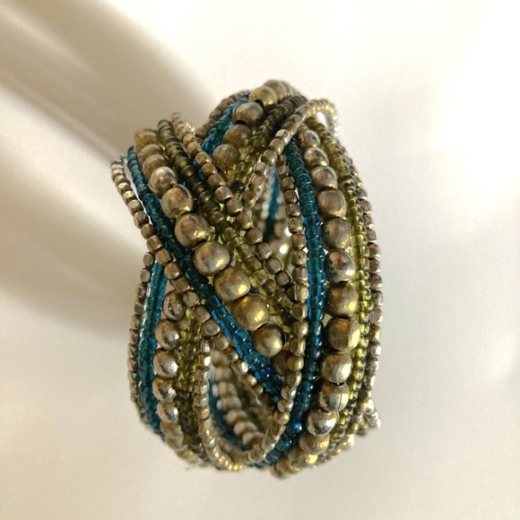 Beaded Cuff Bracelet - Picture 5 of 6